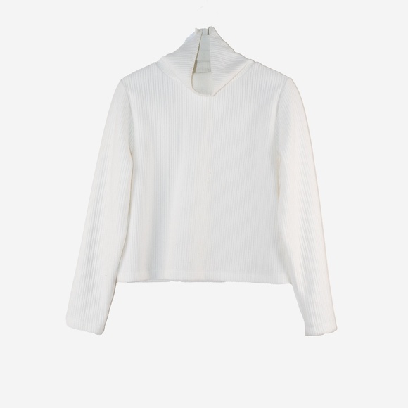 Babaton Thick Ribbed Mockneck Shirt/Sweater Aritzia - Picture 2 of 5